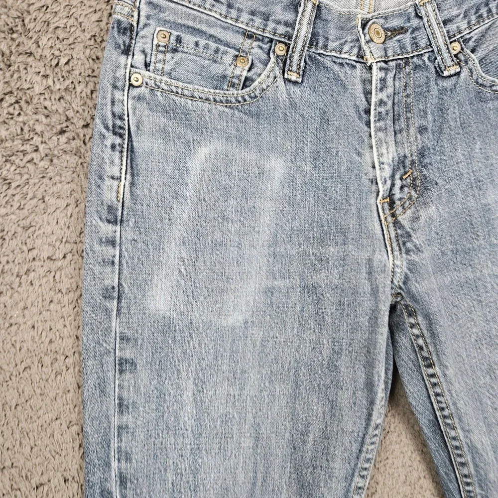 Levis 514 Straight Leg‎ Mens 30x32 Jeans Light Wash Blue Denim